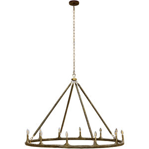 Wolfgang 12 Light Brown Chandelier Ceiling Light, Large